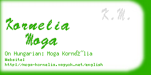 kornelia moga business card